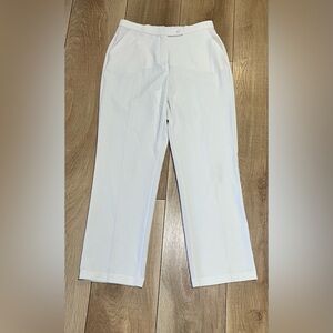 White slightly wide legged Pants